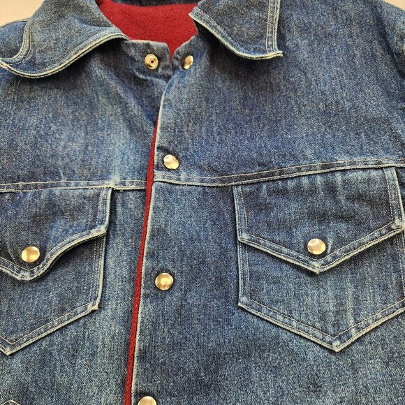 Vintage Denim Insulated Jean Jacket Buttons (2XL - 50) - Picture 5 of 8